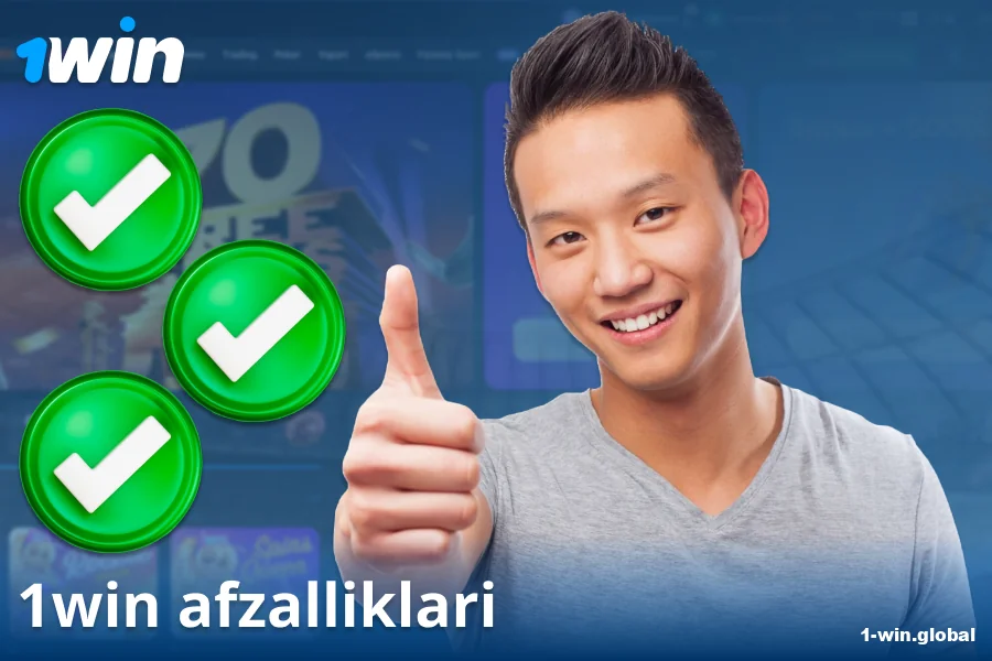 1Win UZ kazinosi afzalliklari