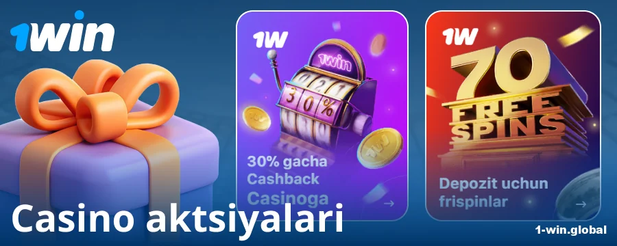 1Win O‘zbekiston o‘yinchilari uchun kazino bonuslari
