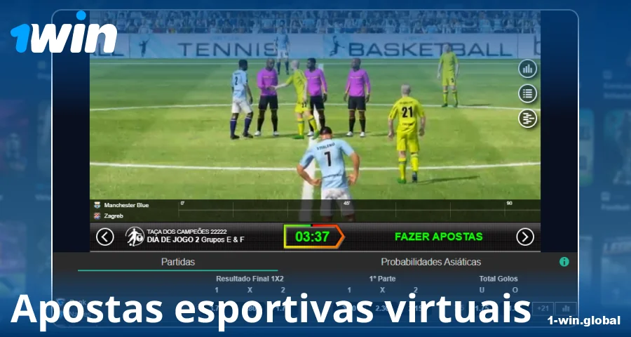 Jogar esportes virtuais para jogadores brasileiros no 1Win