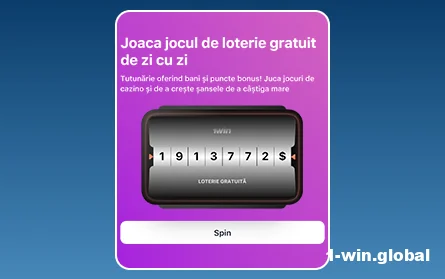 Loterie pentru jucătorii români 1Win