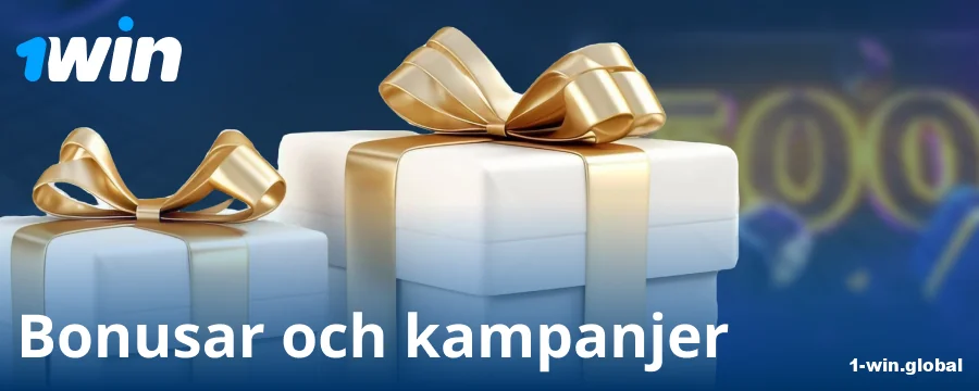 Bonusar för svenska spelare på 1Win