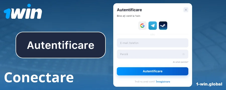 Autentificare în contul 1Win România