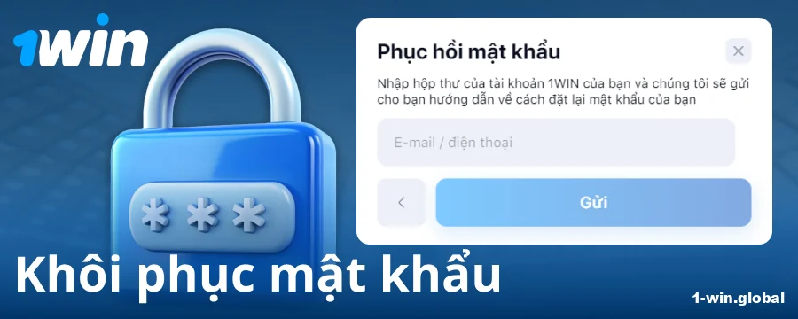 Đổi mật khẩu trên trang web 1Win VN
