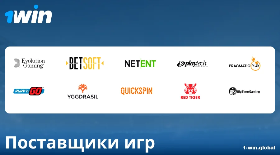 Разработчики казино-игр в 1Win Россия