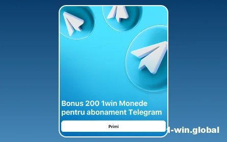 Abonare la canalul Telegram al cazinoului 1Win RO