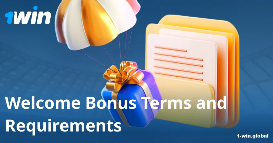 Terms for unlocking the 1win welcome package
