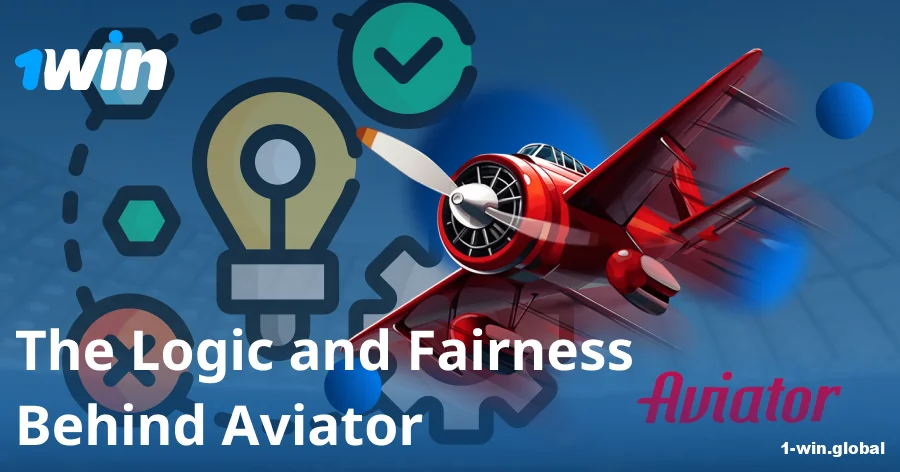 Fair play logic of the 1win Aviator game